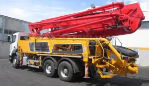 Concrete pump truck