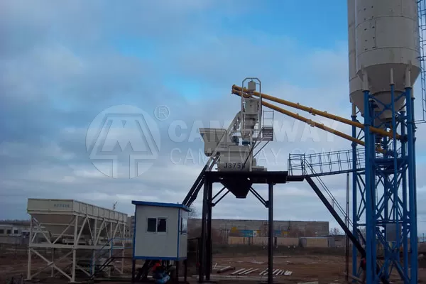 25m³h Concrete Batching Plant Works Well in Somalia