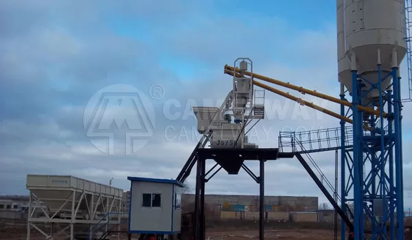 25m³/h Concrete Batching Plant Works Well in Somalia