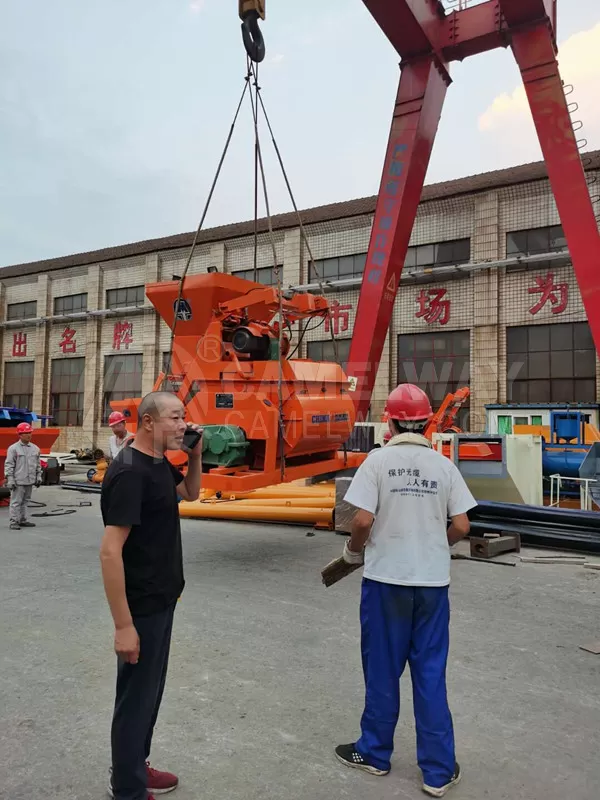 Delivery HZS25 25m3/h concrete batching plant to Armenia