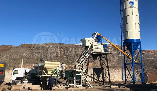 Skip Hoist Concrete Batching Plant HZS35