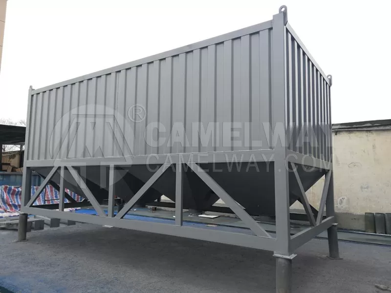 horizontal cement silo 60t