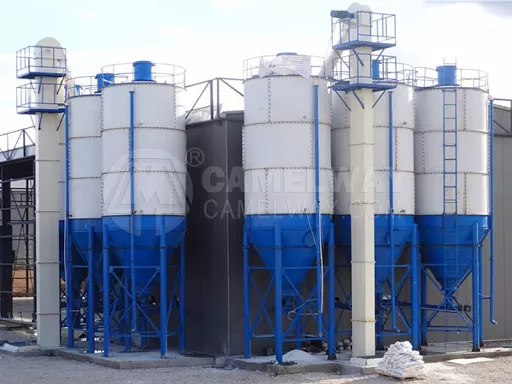 How cement silos work in the concrete batching plant