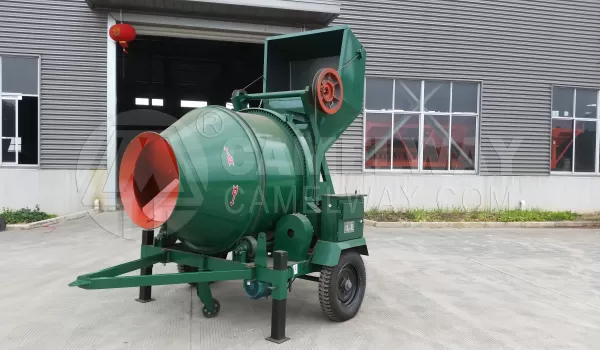 Africa Mobile Small Diesel Electric Drum concrete mixer 250-750L