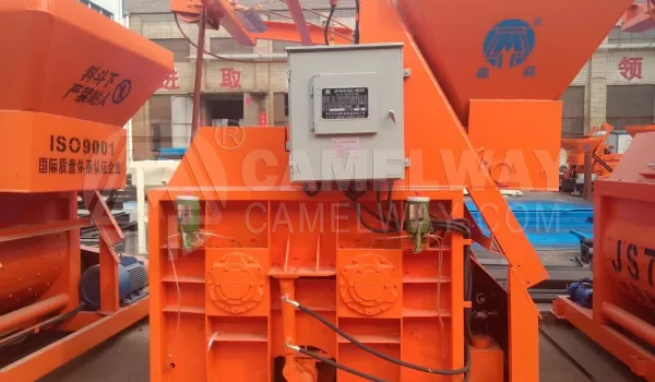 Opening method of the concrete JS mixer