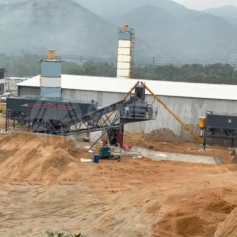 mobile concrete batching plant