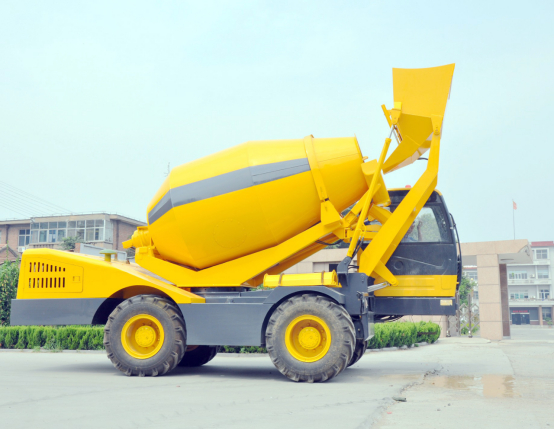 Self loading concrete mixer in Africa