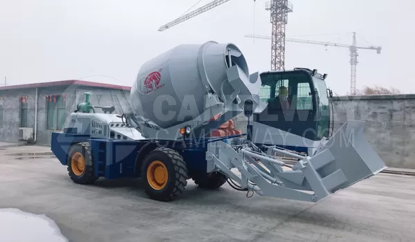 Self Loading Concrete Mixer With Pump