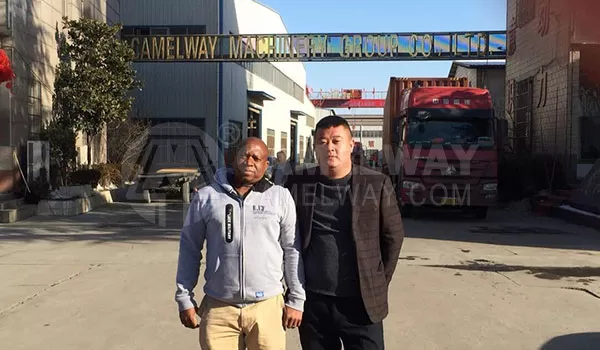 south africa customer in our factory