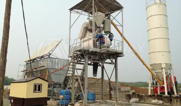 Stationary Concrete Mixing Plant Image