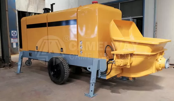 Trailer concrete pump